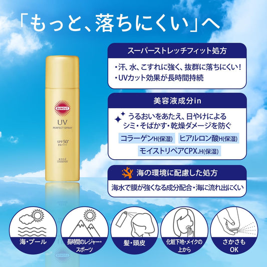 KOSE Suncut Perfect UV Spray SPF50+ PA++++ 90gr