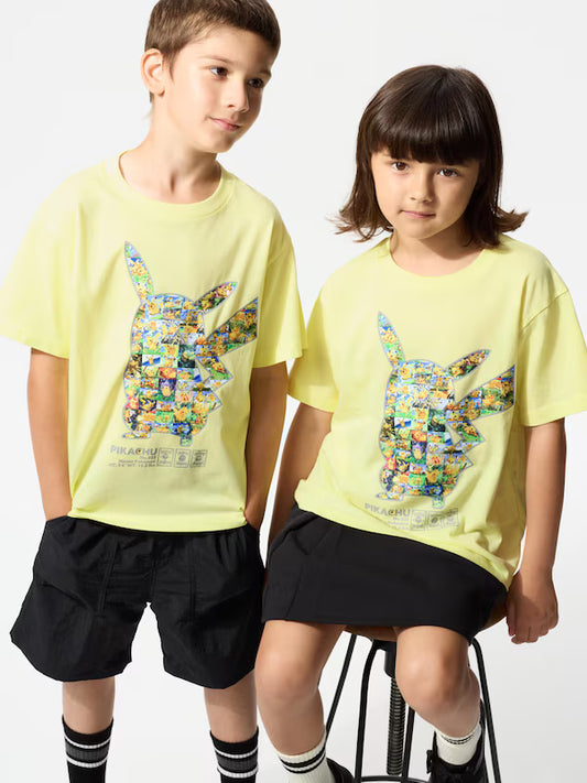 UNIQLO Kids UT POKEMON (Color: Yellow - Talla 130cm)