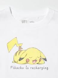 UNIQLO Kids UT POKEMON SKETCH PIKACHU (Color: White - Talla 130cm)