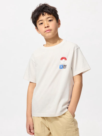 UNIQLO Kids UT POKEMON SKETCH (Color: Beige - Talla 130cm)