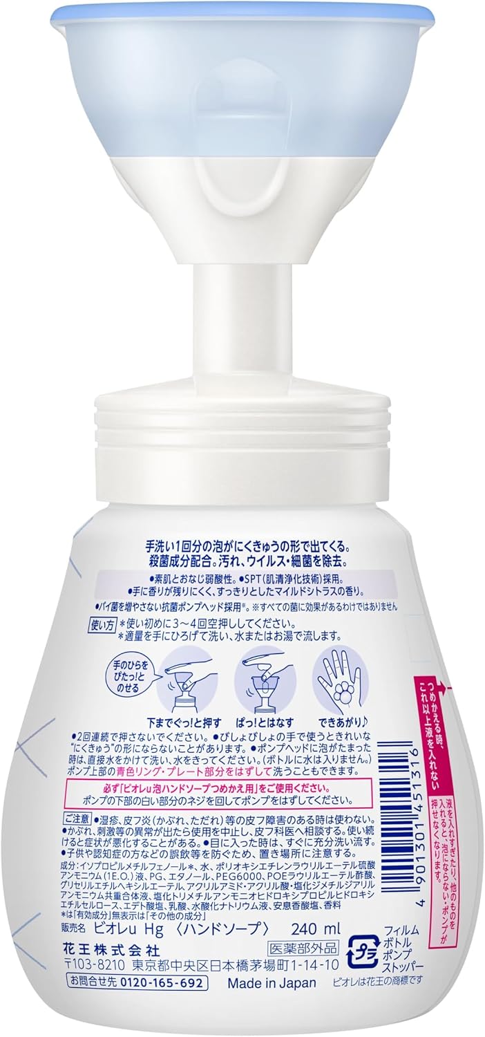 Biore u Foaming Hand Wash 240ml