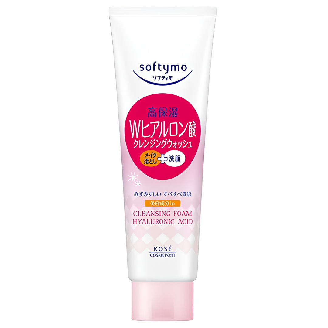 KOSE Cosmeport Softymo W Hyaluronic Acid Cleansing Wash 190g