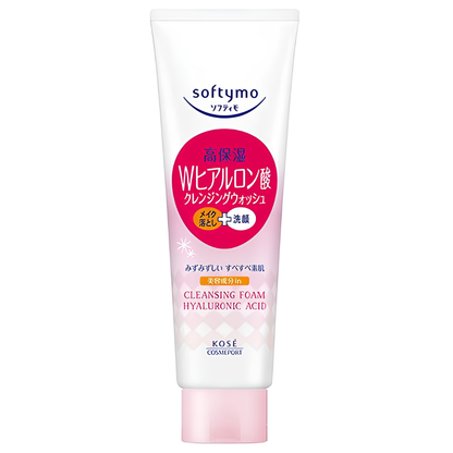 KOSE Cosmeport Softymo W Hyaluronic Acid Cleansing Wash 190g
