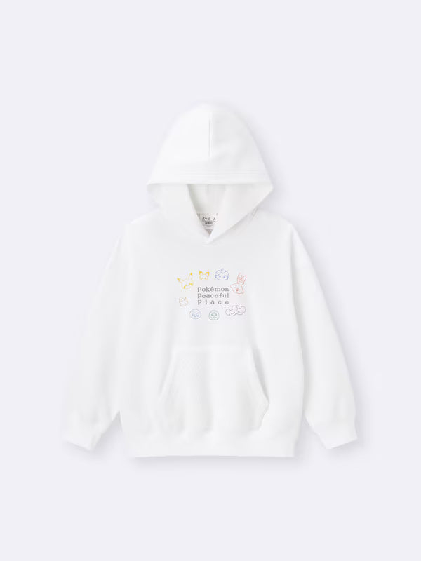 GU Sudadera con capucha POKE PEACE  (Color: Amarillo - 140cm)