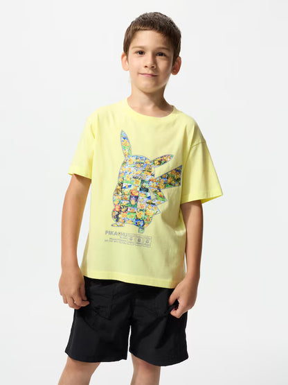 UNIQLO Kids UT POKEMON (Color: Yellow - Talla 130cm)
