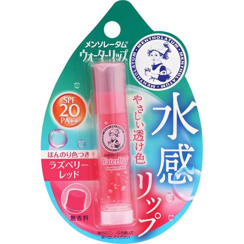 MENTHOLATUM Water Lip 4.5g - Raspberry Red