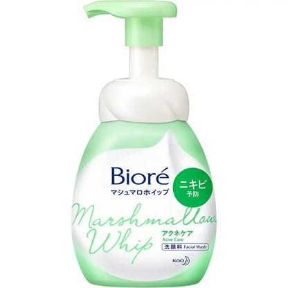 Jabón facial BIORE Marshmallow Whip - Acne Care 150mL