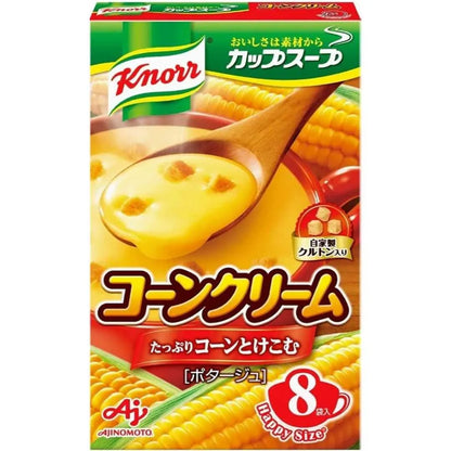AJINOMOTO Knorr Cup Soup Corn Cream - Croutones (8 porciones)