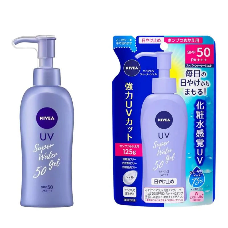 NIVEA Sun UV Super Water Gel SPF 50 (Envase + Refill)