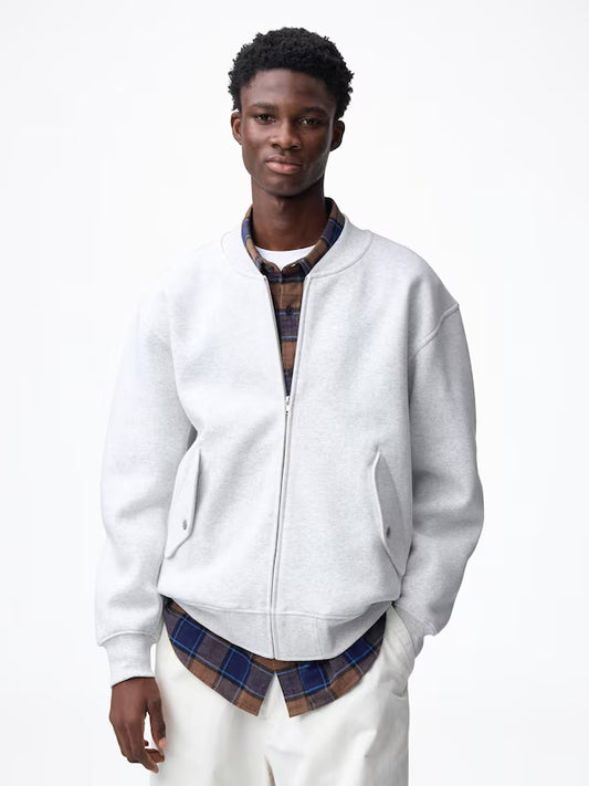 GU Heavy Weight Sweat Ribbed Jacket - L