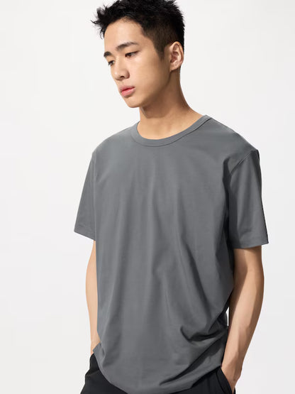 UNIQLO AIRism Cotton Crew Neck T (M - XL)