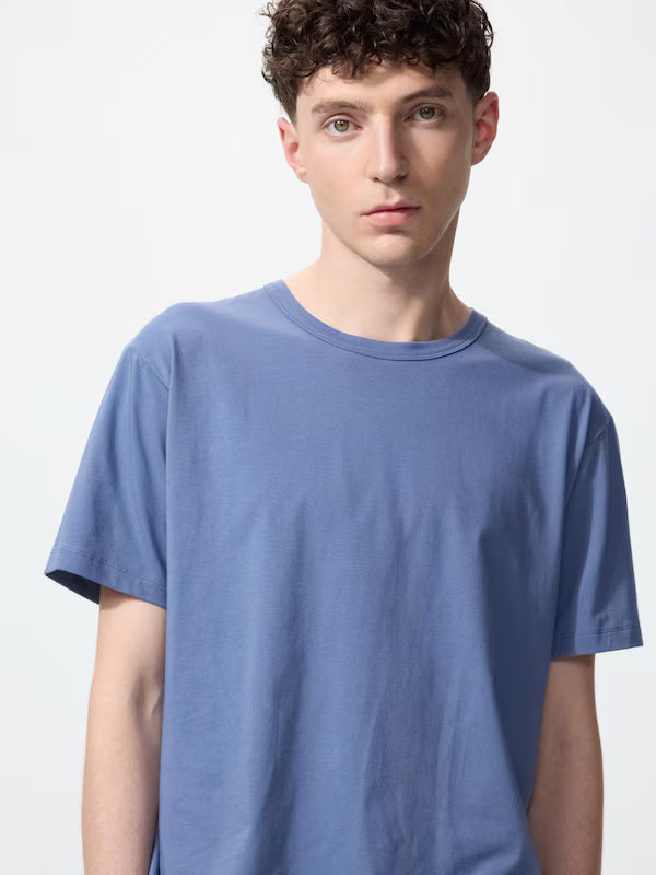 UNIQLO AIRism Cotton Crew Neck T (M - XL)