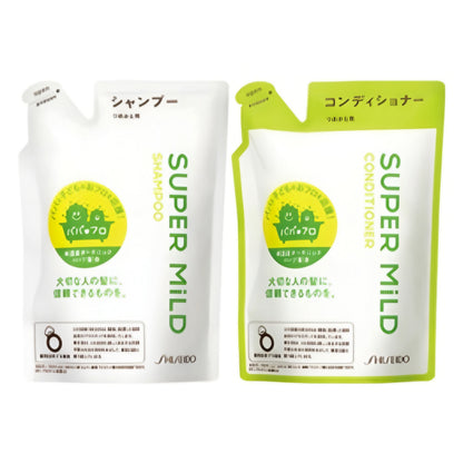 SHISEIDO Super Mild Shampoo & Conditioner 400ml (Refil)