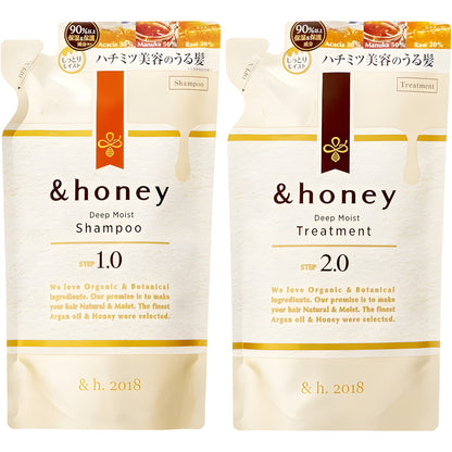 & honey Deep Moist Shampoo & Treatment set (Refill)